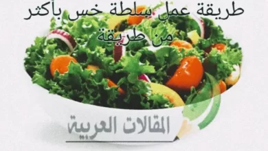 طريقة عمل سلطة خس