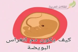 كيف يكون دم انغراس البويضة