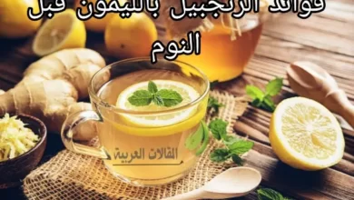 فوائد الزنجبيل بالليمون قبل النوم